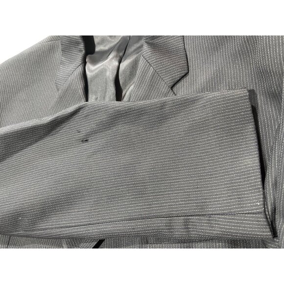 DKNY Mens Pinstripe Wool Blazer 2-Button Lining Bloomingdales DH18 - Picture 10 of 11